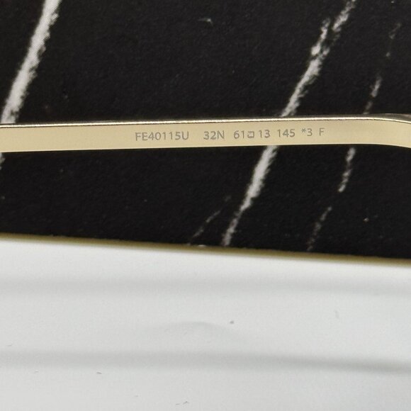 NEW FENDI GOLD GREEN UNISEX SUNGLASSES FENDI FE40115U 32N main image 6